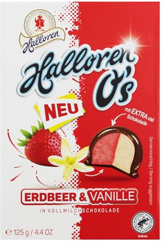 20er Pack Halloren Kugeln Erdbeer & Vanille 20 x 125 g Hallorenkugeln Pralinen