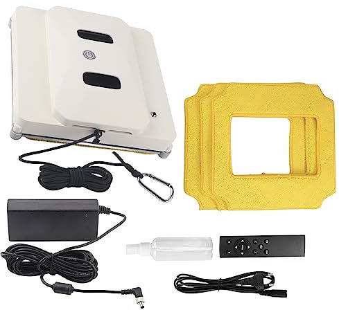 Gavigain Nettoyant pour vitres, Mince Smart Aspirateur Nettoyeur de vitres Rotatif à Télécommande Nettoyeurs de vitres Robot 100 ‑ 240V