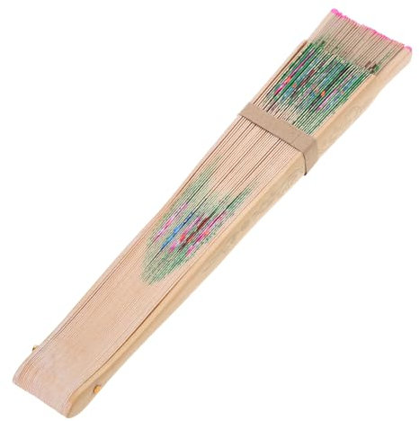 YIZITU Spanish Double-sided Painted Wooden Folding Fan Party Handheld Fan Classical Home Decorations Craft Party Handheld Fan Spanish Hand Fans Wood