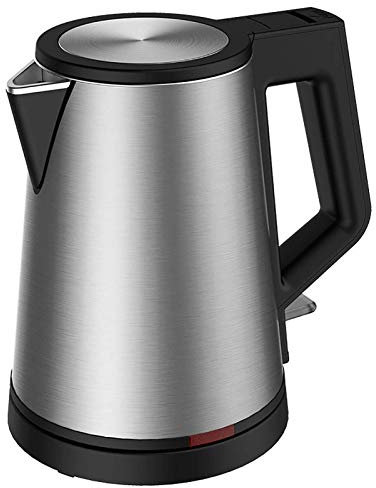 Bollitore elettrico,Bollitore elettrico in acciaio inossidabile Bollitore elettrico a temperatura variabile Bollitore elettrico senza fili Spegnimento automatico da 1 litro Protezione contro l'ebol