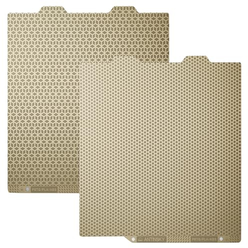 Antinsky Bambu Lab PEI-Blatt doppelseitig 184 x 184 mm flexibles magnetisches Stahlblatt leicht zu entfernende Form PEI-Bauplatte für Bambu Lab A1 Mini-3D-Drucker