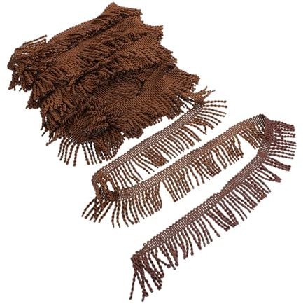 NUOBESTY Nappa Bordatura Nappe Bordatura Nappe Cucito Per La Casa Pizzo Multiuso 28 Marrone Scuro 1 Rotolo