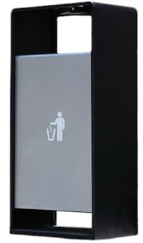 Papelera para Exteriores Papelera Moderna y Sencilla de Acero Inoxidable para Exteriores Papelera para hoteles Papelera para Calles comunitarias