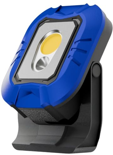 10W Rechargeable Work Light - 980 Lumens LED Flood Light Outdoor - Camping Lantern with Hanging Hook & Magnetic COB, 180° Rotation, Portable, USB Port - Camping Essentials, Hiking & Car Garage