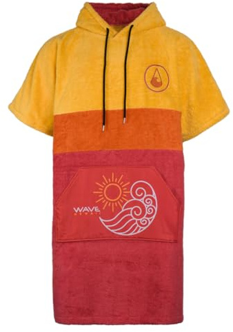 WAVE HAWAII Poncho de baño para hombre y mujer, talla S, 151 – 173 cm