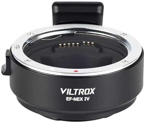 EF-NEX IV Autofocus Metal Lens Adapter Ring Compatible for Canon EF Series Lens to E-mount Camera S0NY a7 a7R a7S a9 nex-7 a5100 a6000 a6300 a6500