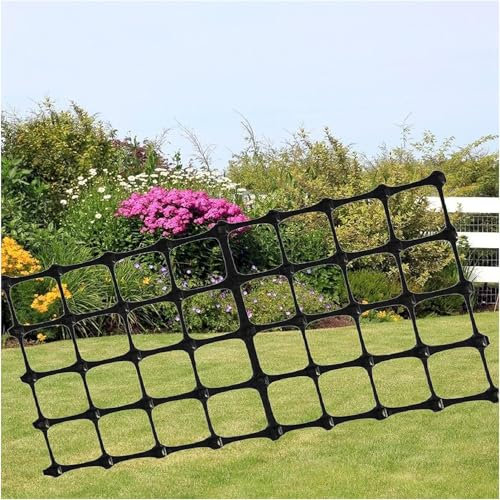 Gartenzaun aus Kunststoff, Tierbarriere, 1,3 mm dick, 1 m hoch x 50 m lang, langlebiger Sicherheitszaun für Pflanzen- und Haustierschutz, ideal für Gemüsegärten