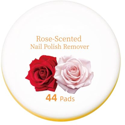 Nail Polish Remover Pads - 44pcs Nail Varnish Remover Pads In Box - Effective Instant Removal & Acetone Free & Lint FreeWipes For Nails Varnish Remove - For Regular Air Dry Nail Polish (White)