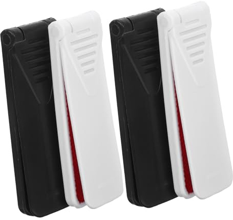 Veemoon 4pezzi Spazzola Togli Pelucchi Pieghevole Spazzola Elettrostatica Per Rimozione Polvere Lanugine e Capelli Animali Portatile Per Pulizia Vestiario e Divani Per Casa e Viaggio