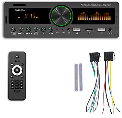 Auto de Auto Digital Bluetooth Carro Libre Mp3 Jugador estéreo 60WX4 FM Kit Audio USB/SD 3. 5 mm Aux Admitir el buscador Bluetooth(BT Radio)