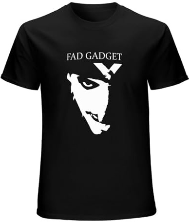 Fad Gadget T-Shirt Man'S Fashion Cotton Black Clothes Unisex tee XXL