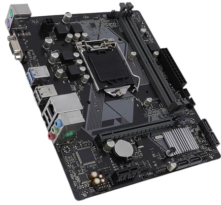 Tosuny Carte Mère H310M F R2.0, Carte Mère D'ordinateur de Bureau M ATX DDR4 avec Sorties DVI et VGA, pour Processeurs LGA 1151 9e 8e Génération Core Pentium Gold Celeron 14 Nm