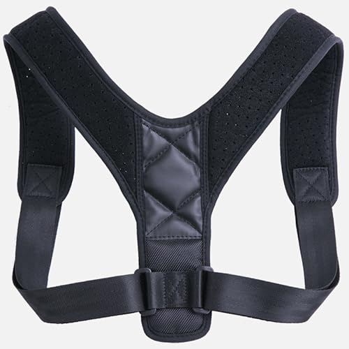 Aeroflux Premium Back Brace Posture Corrector Support: One Size Fits All(Black One Size)