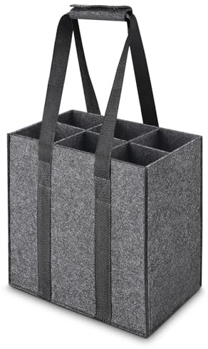 ITClosud Flaschentasche 6 Flaschen je 1,5 Liter, Stabil Filz Flaschenträger mit Griff, Faltbar Flaschenträger, Lustige Papa Geburtstagsgeschenk, Witzige Vatertagsgeschenk für Papas (6)