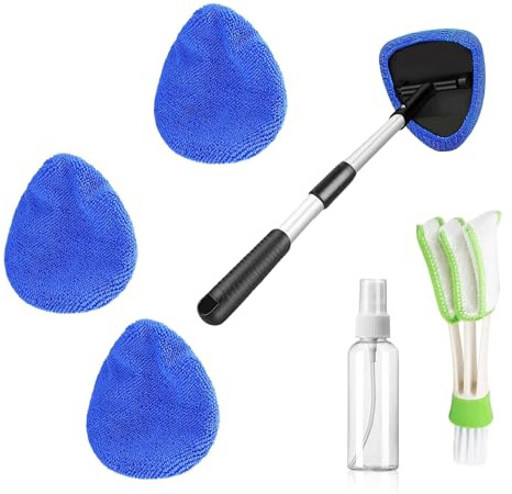 Car Windscreen Cleaner Tool, 7 Pcs Extendable Car Windshield Cleaning