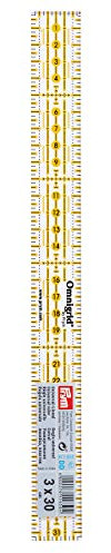 Prym 611650 Universal-Lineal 3 x 30 cm, Omnigrid
