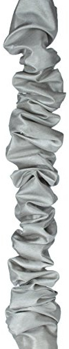 Urbanest 9-Foot Chandelier Chain Cord Cover, Silver Faux Silk