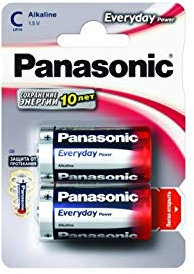 Batterie Panasonic lr14g Demi torche 1,5 V Alkalina Everyday Power 12 Blister x 2 piles