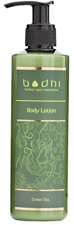 BODHI® Lotion pour le corps au thé vert 250 ml | revitalisant, soin après-soleil, pour tous les types de peau, bio et végétalien, 98 % naturel