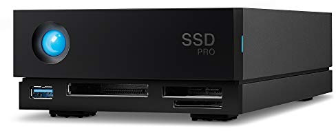 LaCie 1big Dock SSD Pro, 2TB, External SSD, upTB 2.800MB/s, for PC Mac iPad & iPhone, Data Rescue Service (STHW2000800)