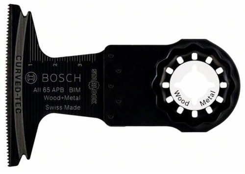 Bosch Professional 10x Lama per tagli dal pieno AII 65 APB (per legno e nel metallo, 40 x 65 mm, accessori utensili multifunzione)