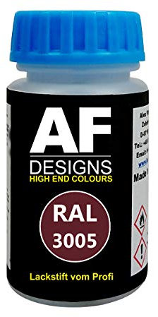 Alex Flittner Designs Lackstift RAL 3005 WEINROT matt 50ml schnelltrocknend Acryl