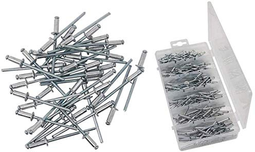 Blindnieten 320 tlg. Flachkopf Nieten Popnieten Sortiment 3mm Alu Stahl