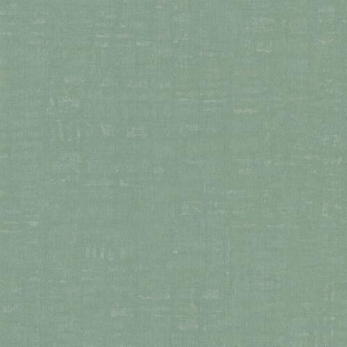 A.S. Création Tapete Uni Grün Eukalyptus Nara 387456 Einfarbig Vliestapete 10,05 m x 0,53 m Made in Germany