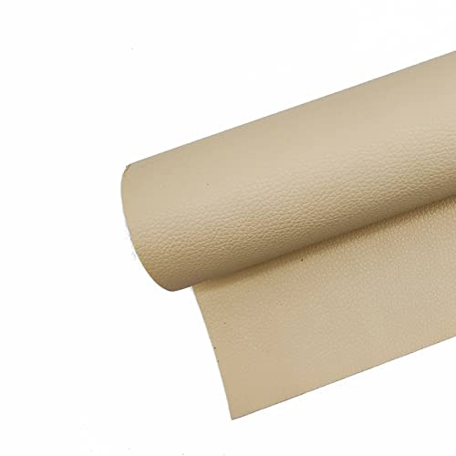 Surriba Kunstleder Selbstklebend, Kunstleder Flicken Lederpatches Eeparaturset für Ledersitz Motorrad Auto Sitzbank Leder Gaming-Stuhl 40 * 120cm Beige