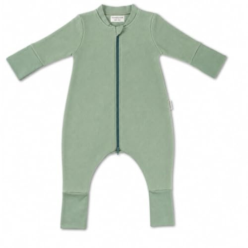 Hofbrucker® Premium Baby Schlafsack Super Weich & Atmungsaktiv mit Füßen aus 100% Bio Baumwollfleece 2 TOG - Ganzjahres Babyschlafsack - verschiedene Größen & Farben