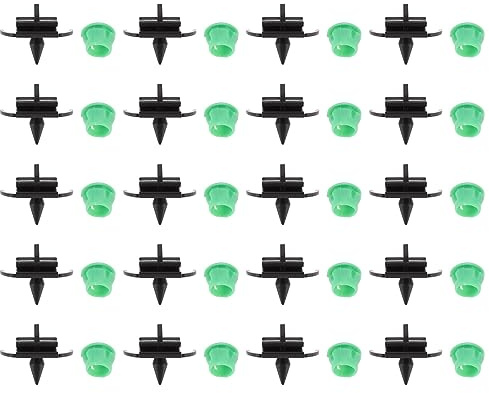 The Lord of the Tools 20pcs Clips de Garniture Plaque de Seuil Latéral 51711959929 51711932996 Compatible avec BMW E30/E34 Boucle de Garde-Boue Roue de Voiture en Plastique