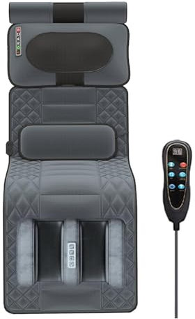 DZTBX Full Body Heating Massage Mattress, Full Body Massage Mat with Heat, Lumbar Hot Compress Massage Mattress with 9 Modes Foldable Heating Cushion for Pain Relief