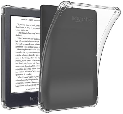 Stianiiie Kobo Clara HD Hülle Reinforced Corners 6 Cover für Kobo Clara HD eReader Clara HD Clear Hülle