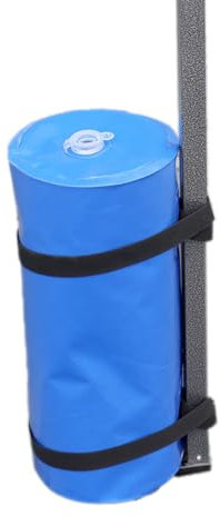 Lot de 2 sacs lestés à eau de 24 x 45 cm - Fixation de tente d'extérieur - Pieds de pavillon - Sac à eau en PVC - Poids de pavillon - Pieds remplis d'eau - Pour tentes de jardin, baldaquin, bleu