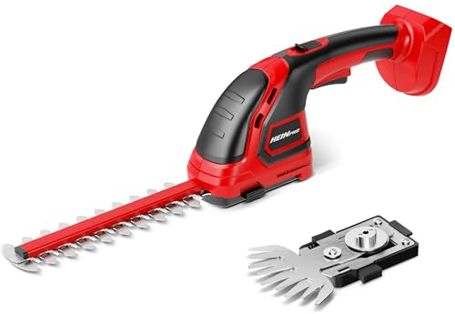 HEINPRO Cordless Hedge Trimmer Compatible with Milwaukee M18 Battery (Battery not Included), Electric Hedge Trimmer Cordless Grass Trimmers, Bush Trimmers Grass Shears Handheld for Yard,Garden