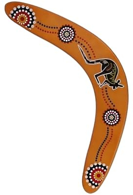 Wooden Boomerang – Easy to Throw & Catch Flying V Shaped Returning Boomerang for Kids & Adults – Perfect for Outdoor Fun, Backyard Games, and Family Entertainment – Safe and Durable Design