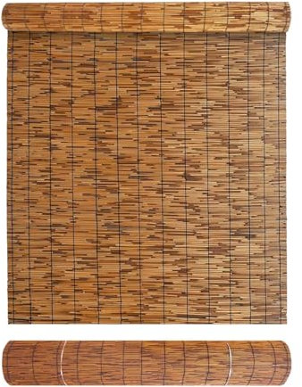Gartenzaun 50 Cm/130 Cmbambus Sichtschutz Balkon Schilfzaun Schilfrohrmatte, Sonnen- Und Windschutz Für Die Terrasse Im Außenbereich, Hinterhof(120x500cm(3.9x16.4FT))