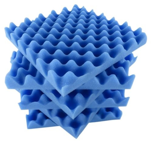 Matybobe Panneaux D'isolement Acoustique en Mousse pour Home Studio 12pcs (Bleu)