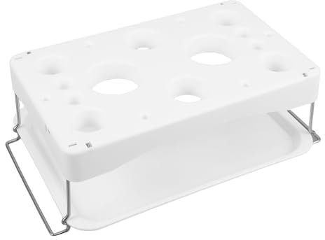 BIUDECO Soporte Para Bolsas De Pastelería Con Bandeja De Almacenamiento Organizador De Decoración De Pasteles Para Bolsas De Crema y Boquillas Para Uso Profesional y Casero
