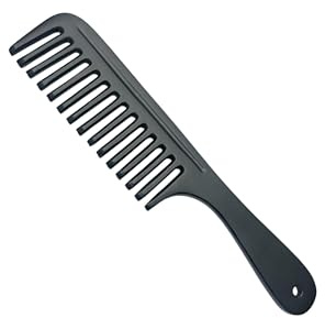 Premium Mane Comb – Black Teflon or Silver – Solid Iron – For Horses – Professional & Durable (Black Teflon)