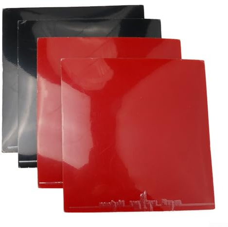MeevrgR Paquete de 4 láminas de goma de tenis de mesa, esponja dura, material de goma flexible, 2,2 mm de grosor, dureza 39, tipo inverso, raqueta de ping pong, goma para competición de entrenamiento