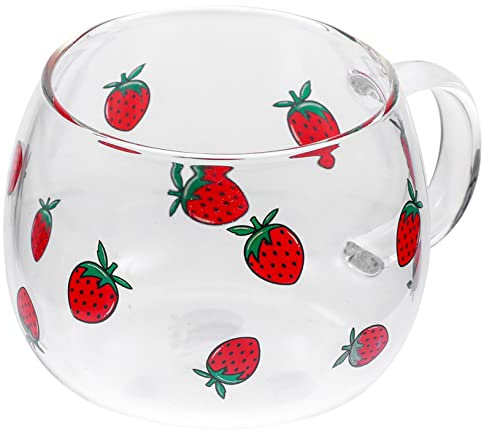 JECOMPRIS Coppa di farina d'avena bicchiere per bere prima colazione Carino Tagne carine carine latte Tazzine da caffè tazze di boccale di tazza da tè in tazze carine