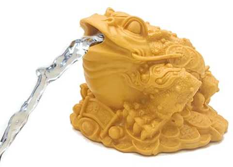 Fontaine à eau grenouille, cracheurs d'étang pour petits étangs, Gargouille en polyrésine avec pompe et câble, pour étangs de jardin, balcons, décoration maritime(11*9.8*9cm/4.3*3.8*3.5in)
