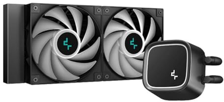Blmirror Radiatore CPU per Computer Raffreddatore A Liquido AIO CPU LS520 SE Digitale di Alta qualità da 240 mm con Pompa A Doppia Camera di Generazione, Ventole ARGB