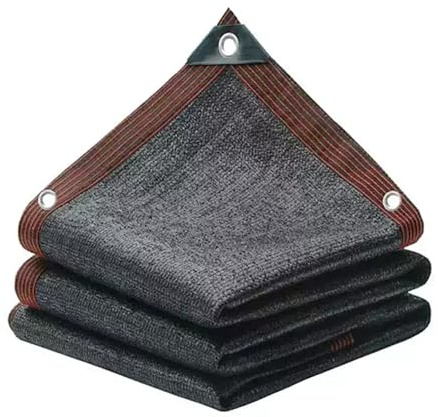 Rete ombreggiante personalizzabile nera con occhielli per giardino, vela, serra, protezione dal vento, per coprire piante fienile e cortile (4 m x 8 m)