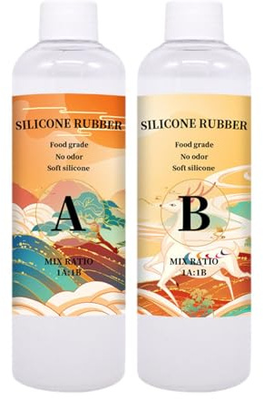 Kit De Fabrication De Moules En Silicone – Outils En Résine Époxy | Fournitures De Moulage Réutilisables, Accessoires D'artisanat Pratiques | Créateur De Moules En Caoutchouc Pour Bijoux, Bougi