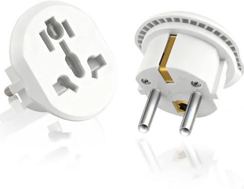 Adaptateur Prise Universelle, Adaptateur Prise Anglaise vers France, Adaptateur Prise International vers France, Adaptateur Universel pour Europe, UK, USA, Suisse, Japon, Chine (2)