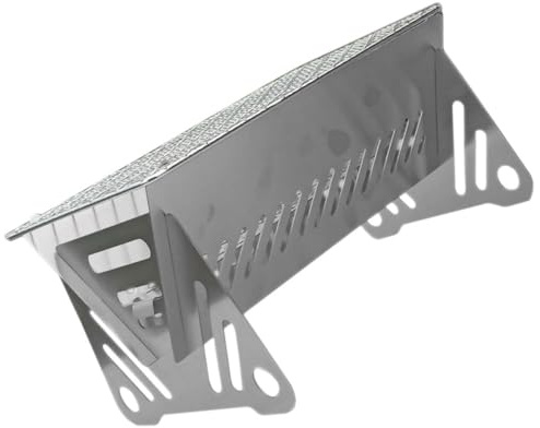 UPKOCH Tragbarer Edelstahl Campinggrill Klappbar Verschleißfester Outdoor Grillofen für Camping Wandern und Lagerfeuer Leichtes Grillgerät für Grillabende im Freien