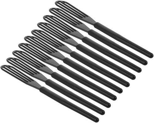 WEKADRIN 10pcs Thick Dye Paste Mixer Hair Dye Tint Cream Blending Whisk Home Hair Coloring Color Cream Whisk Barber Shop Tool Tint Applicator Spoon Beauty Salon Black