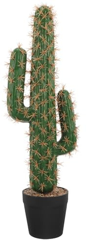 Cactus Artificiale Decorativo Vaso, Bonsai Finto Realistico per Giardino | Struttura in Plastica, Manutenzione Ridotta, Aspetto Naturale, Utilizzo All’Aperto, Bellezza Durante Tutto L’Anno